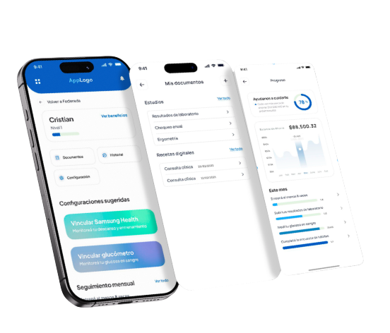 Pantalla de la plataforma Predicta para pacientes